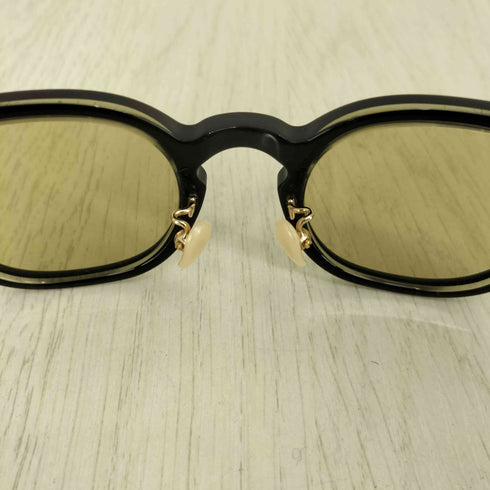 モスコット MOSCOT ×POKER FACE 別注 LEMTOSH BLACK ECRU メンズ 45□24-145