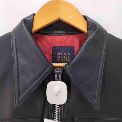 メンズビギ MENS BIGI フェイクレザーシングルジャケット メンズ