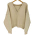 AMBERGLEAM Cotton V neck Sweater コットンVネックセーター レディース M