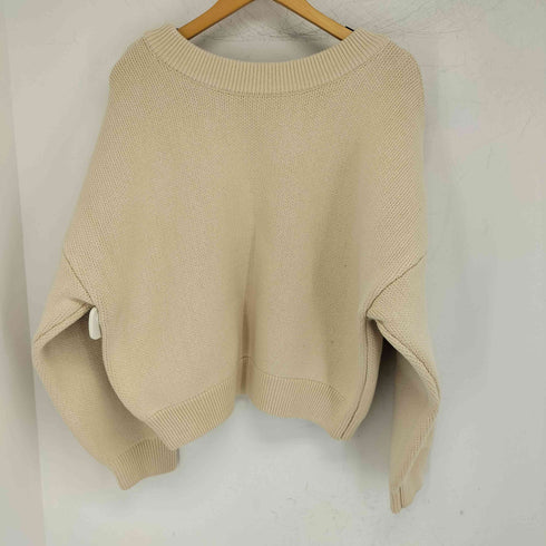 AMBERGLEAM Cotton V neck Sweater コットンVネックセーター レディース M