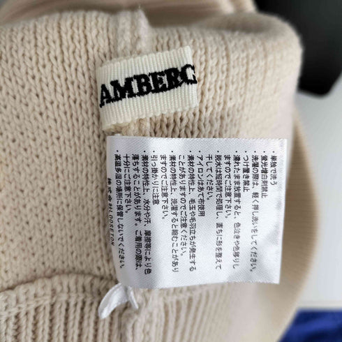AMBERGLEAM Cotton V neck Sweater コットンVネックセーター レディース M