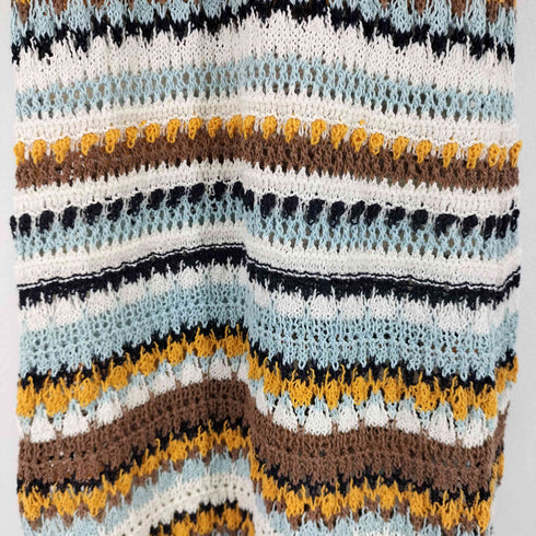 ザラ ZARA S/S かぎ網ニットワンピース レディース