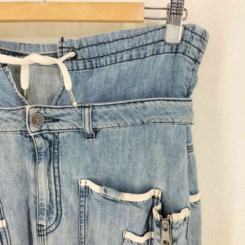 ディーゼル DIESEL マルチポケット デザイン デニム スカート レディース W25