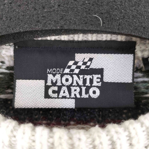 モンテカルロ MONTE CARLO イタリア製 ウールアクリル 3D ニット メンズ 50