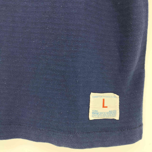 チャンピオン Champion 70-80s バータグ後期 SMU 74 ナンバリング 七分袖 フットボールTシャツ メンズ import:L