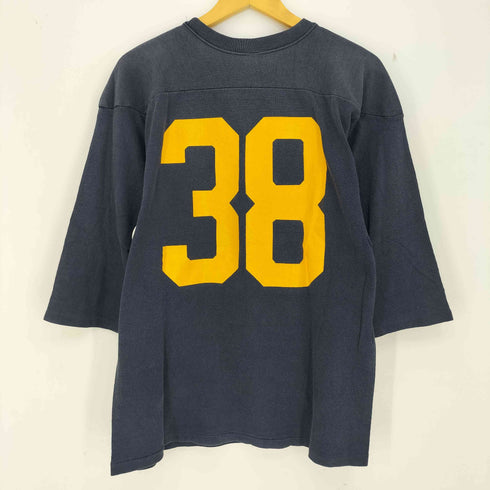 チャンピオン Champion 80S トリコタグ後期 GMI 38 ナンバリング フットボールTシャツ 七分袖 メンズ import:L