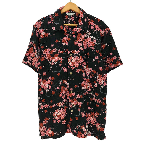 Styled by Originals 桜 和柄 レーヨン アロハシャツ メンズ JPN:XL