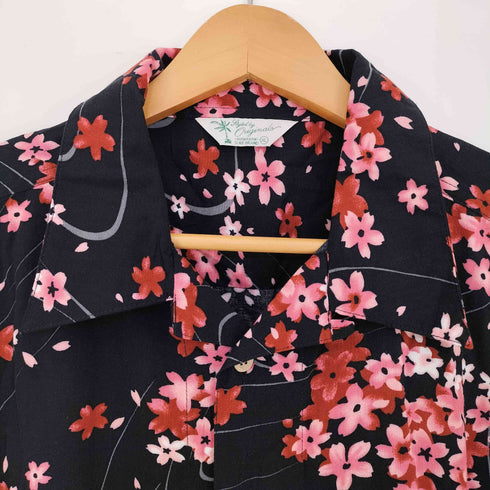 Styled by Originals 桜 和柄 レーヨン アロハシャツ メンズ JPN:XL