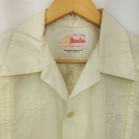 Maya Fiel 60-70s メキシコ製 キューバシャツ ボックスシルエット メンズ import:L
