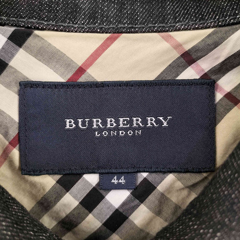 バーバリーロンドン BURBERRY LONDON 裏地ノバチェック チンスト デニムジャケット レディース 44