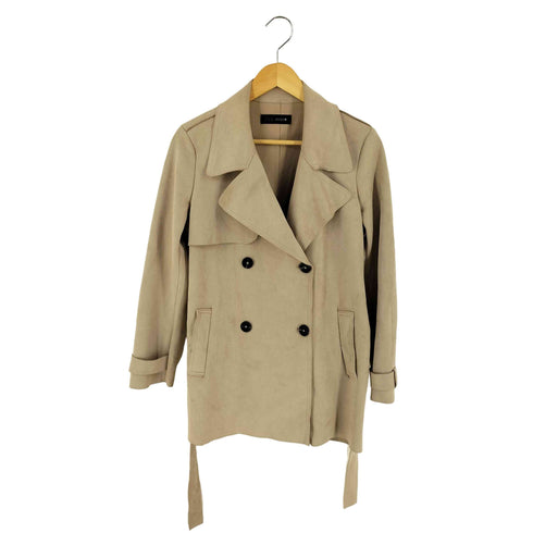 ザラ ZARA フェイクスウェード ハーフ トレンチ コート レディース import:S