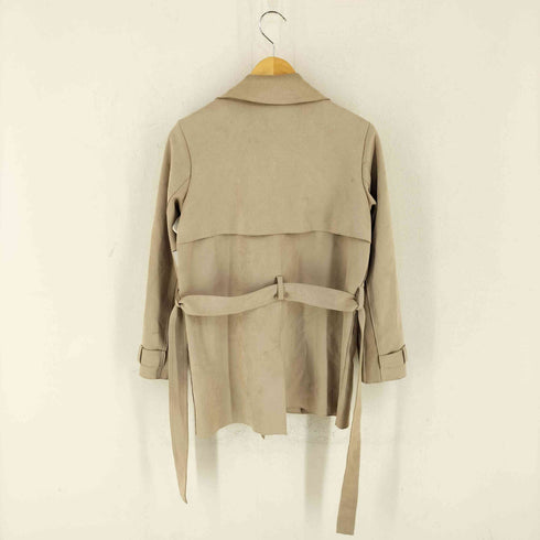ザラ ZARA フェイクスウェード ハーフ トレンチ コート レディース import:S