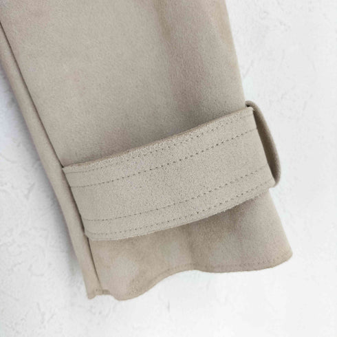ザラ ZARA フェイクスウェード ハーフ トレンチ コート レディース import:S