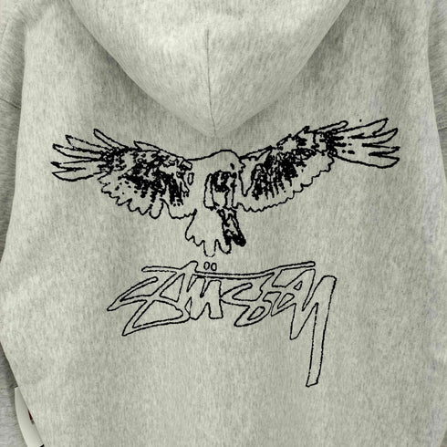 ステューシー Stussy WINGSPAN HOODIE プリント プルオーバーパーカー メンズ import:L