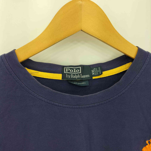 ポロバイラルフローレン Polo by RALPH LAUREN CUSTOM FIT ビッグポニー刺繍 アームプリント ロングスリーブTシャツ メンズ import:XXL