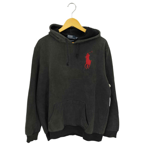 ポロバイラルフローレン Polo by RALPH LAUREN CUSTOM FIT ビッグポニー刺繍 アームナンバリング プルオーバーパーカー メンズ import:XXL