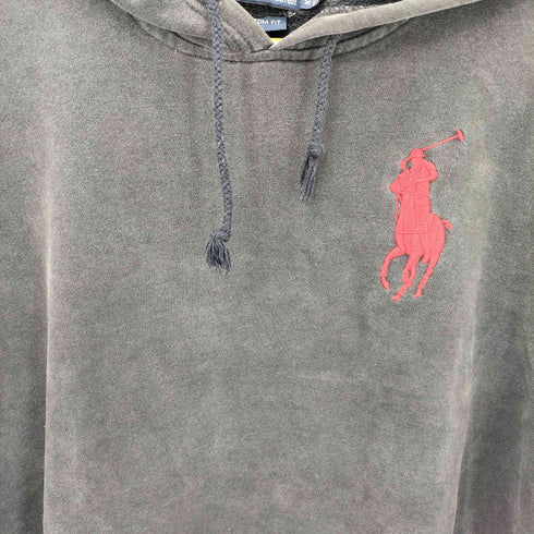 ポロバイラルフローレン Polo by RALPH LAUREN CUSTOM FIT ビッグポニー刺繍 アームナンバリング プルオーバーパーカー メンズ import:XXL