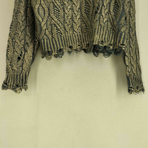 ザラ ZARA KOKILNUSXA TRIKOTAJ METALLIK SVITER レディース