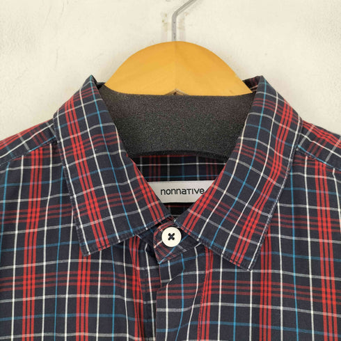 ノンネイティブ nonnative GARDENER LONG SHIRT COTTON TWILL TARTAN PLAID メンズ 1