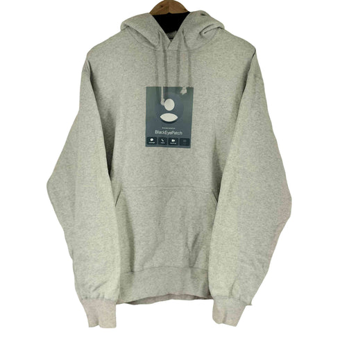 ザブラックアイパッチ THE BLACK EYE PATCH CONTACT INFO HOODIE ASH メンズ M