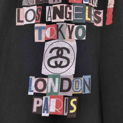 ステューシー Stussy World Tour Tee ワールドツアー ロゴ Tシャツ メンズ import:L