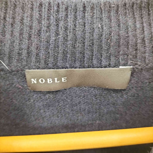 ノーブル Noble Super160sダブルリブクルーニット レディース