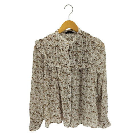 ザラ ZARA プリントプルメティスブラウス レディース import:S