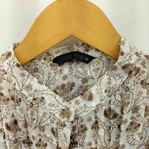 ザラ ZARA プリントプルメティスブラウス レディース import:S