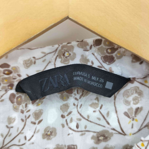 ザラ ZARA プリントプルメティスブラウス レディース import:S