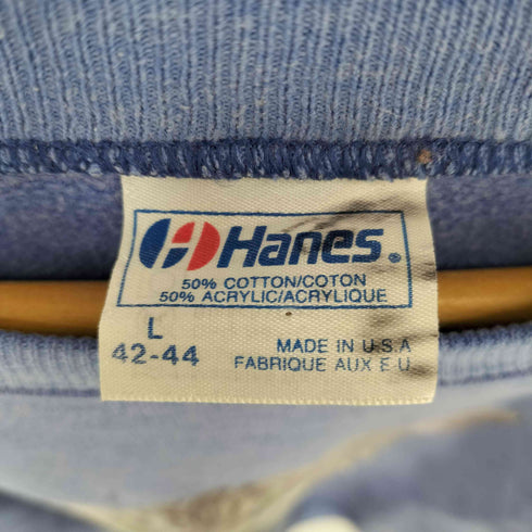 ヘインズ Hanes 80s USA製 猫 ネコ アニマルプリント クルーネックスウェット レディース import:L