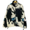 ザラ ZARA マーブル柄 ボア フリースジャケット メンズ import:XL