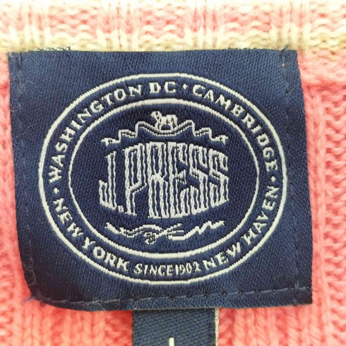 ジェイプレス J.PRESS ハーフジップ ケーブルニット レディース import:L