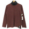 アニエスベーオム Agnes b.homme フロントワッペン装飾 タートルネック ボーダー 長袖カットソー メンズ Tイ