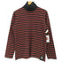 アニエスベーオム Agnes b.homme フロントワッペン装飾 タートルネック ボーダー 長袖カットソー メンズ Tイ