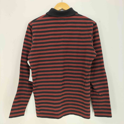 アニエスベーオム Agnes b.homme フロントワッペン装飾 タートルネック ボーダー 長袖カットソー メンズ Tイ