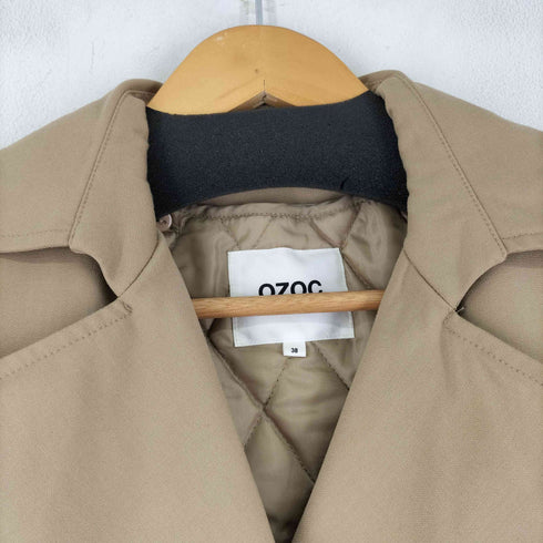 オゾック OZOC バックプリーツトレンチコート レディース  38