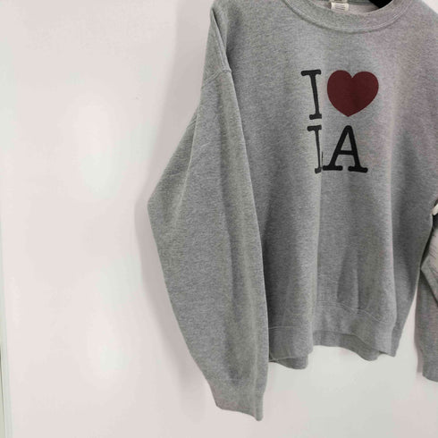 ギルダン GILDAN I LOVE LA プリントスウェットプルオーバー レディース JPN:L