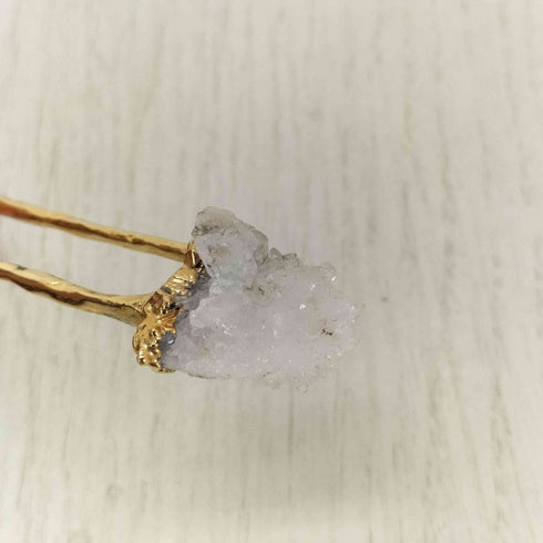 プリュイ PLUIE 天然石 クオーツティース レディース