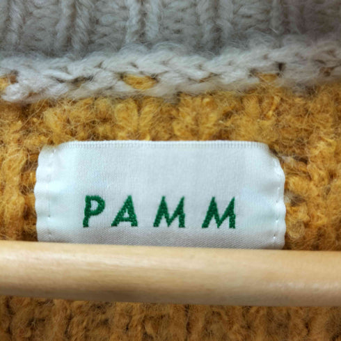 PAMM 透明な空気のチェックジップニット レディース FREE