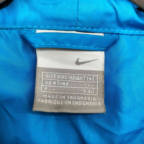 ナイキ NIKE 00S ロゴ刺繍 ナイロンジップアップジャケット メンズ XXL