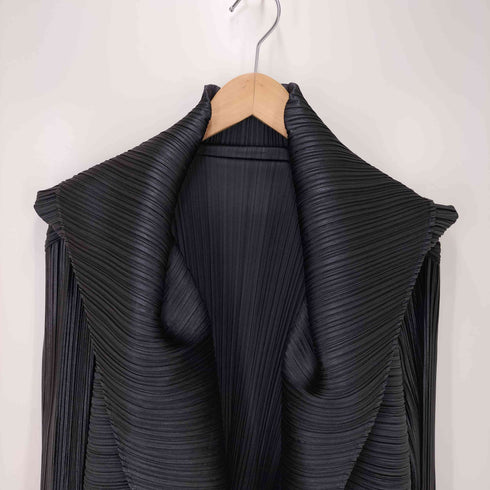 プリーツプリーズイッセイミヤケ PLEATS PLEASE ISSEY MIYAKE 13AW 変形 プリーツ カーディガン レディース