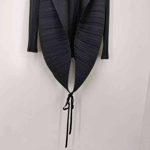 プリーツプリーズイッセイミヤケ PLEATS PLEASE ISSEY MIYAKE 13AW 変形 プリーツ カーディガン レディース