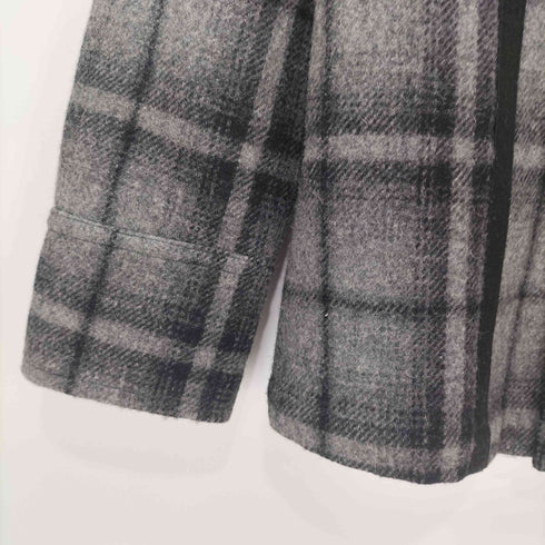 yuji yamada オンブレチェック ウール混 シャツジャケット メンズ JPN:2