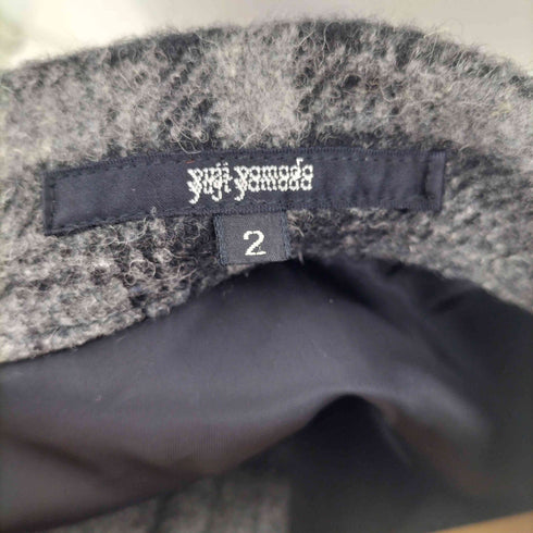 yuji yamada オンブレチェック ウール混 シャツジャケット メンズ JPN:2