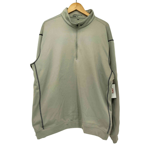 ナイキゴルフ NIKE GOLF THERMA-FIT ネックロゴ刺繍 ハーフジップ プルオーバーカットソー メンズ import:XL