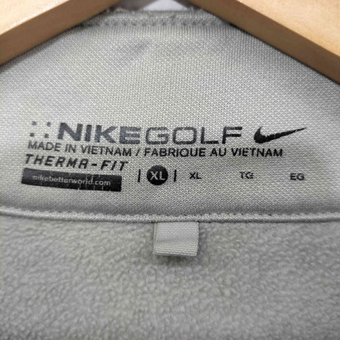 ナイキゴルフ NIKE GOLF THERMA-FIT ネックロゴ刺繍 ハーフジップ プルオーバーカットソー メンズ import:XL