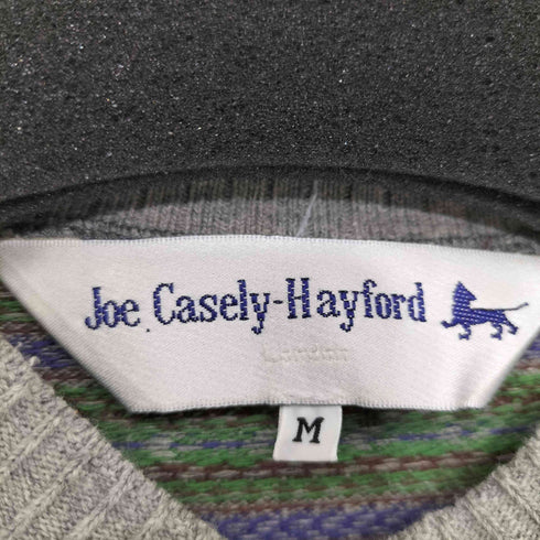 Joe.Casely-Hayford 90S 総柄 ドッキング コットンニット メンズ import:M