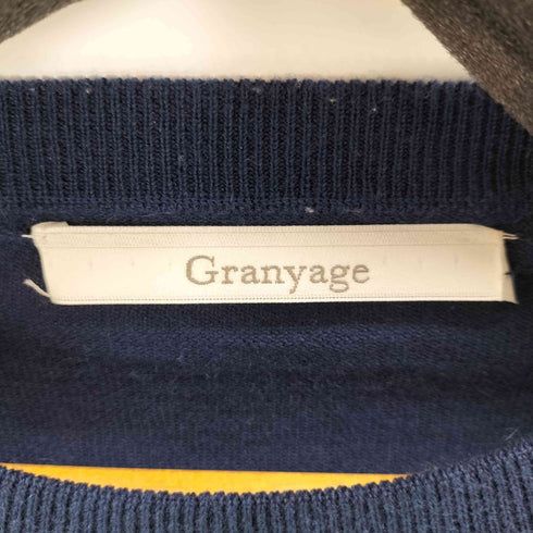 グランヤージュ Granyage カシミヤ混ハイゲージニットセーター メンズ US:38