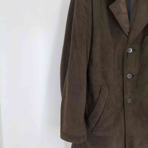 アニエスベーオム Agnes b.homme フランス製 コーデュロイ切替 ベロアライクチェスターコート メンズ EUR:50