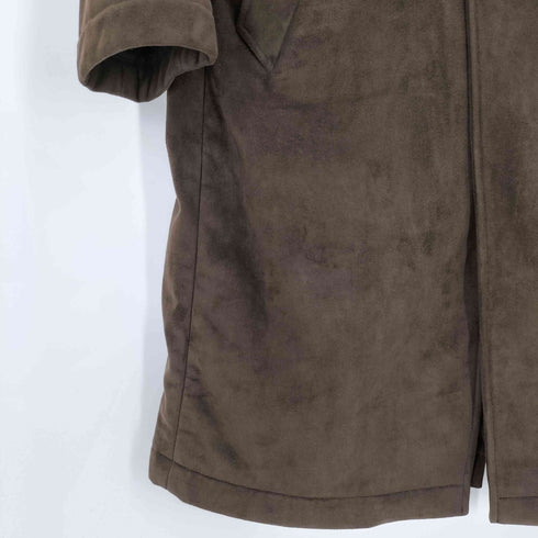 アニエスベーオム Agnes b.homme フランス製 コーデュロイ切替 ベロアライクチェスターコート メンズ EUR:50